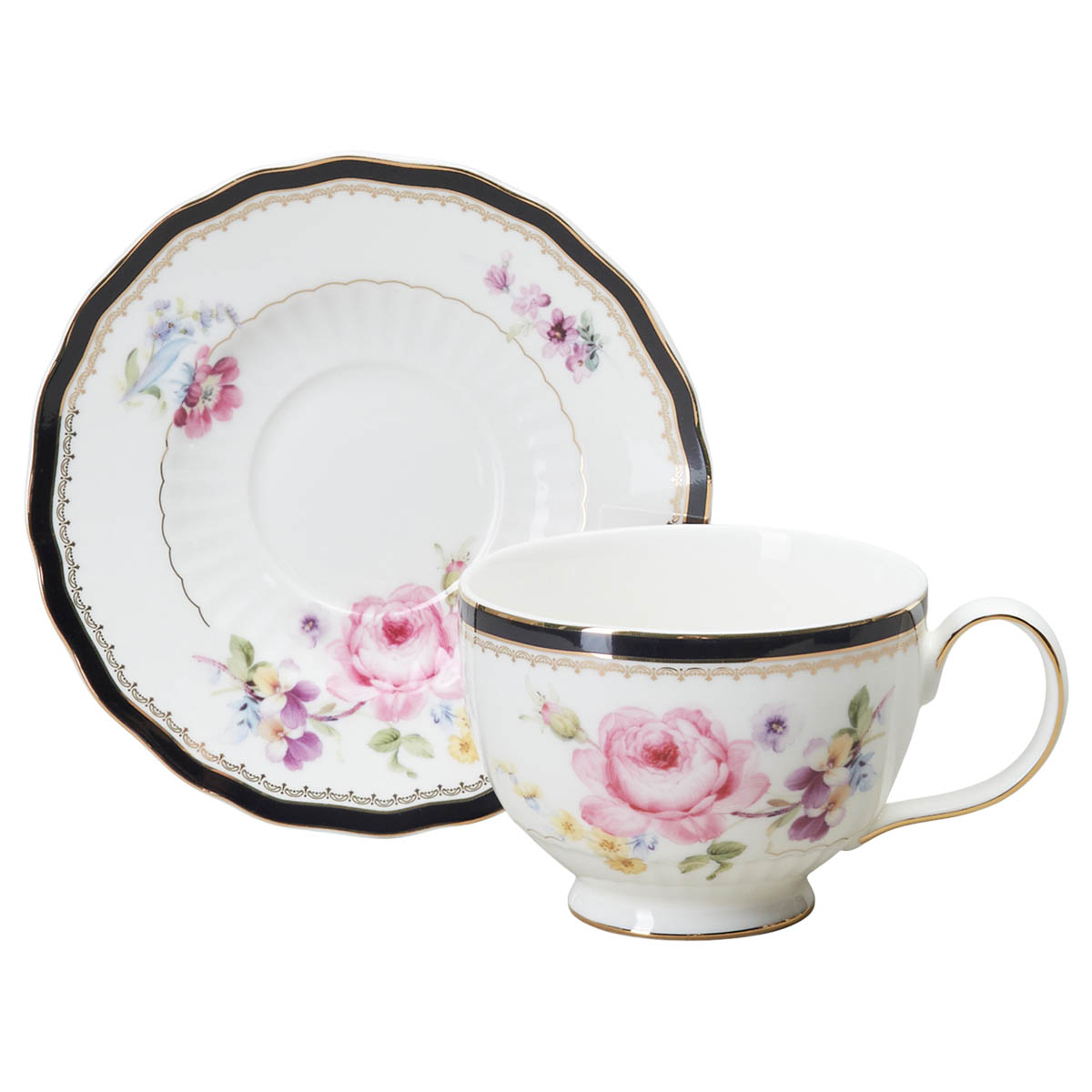 

Чайная пара 260мл Lefard Мейсенский Букет