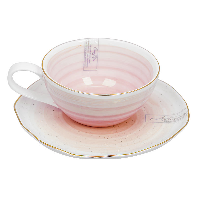 

Чашка с блюдцем Easy Life Artesanal Pink, 250мл, Розовый