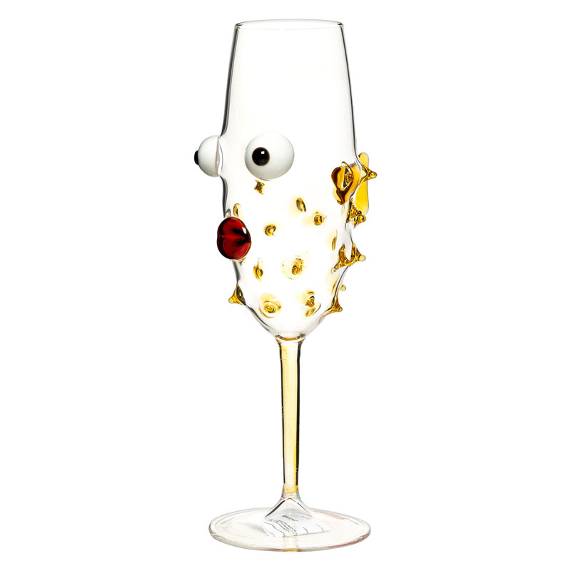 Бокал для шампанского Massimo Lunardon Flute Pesce Palla Massimo Lunardon IT-365, цвет прозрачный