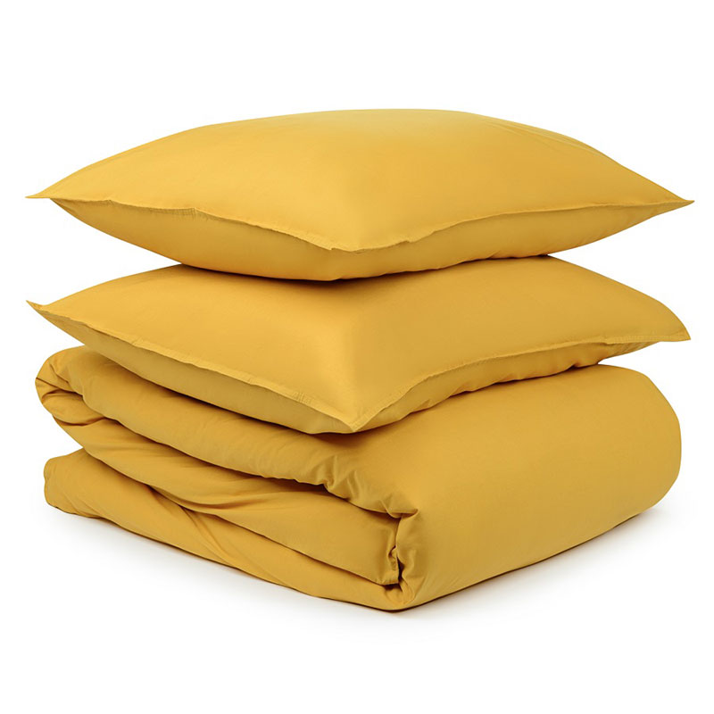 Комплект постельного белья евро Tkano Essential, горчичный Tkano TK20-BLI0003, цвет желтый - фото 1