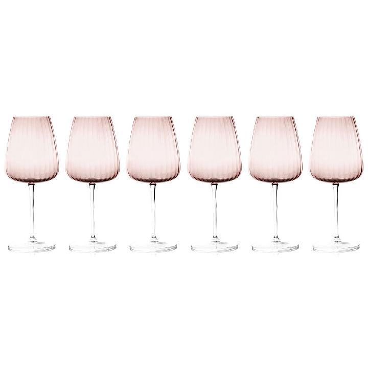 Набор бокалов для вина Le Stelle Opium 6шт, розовый