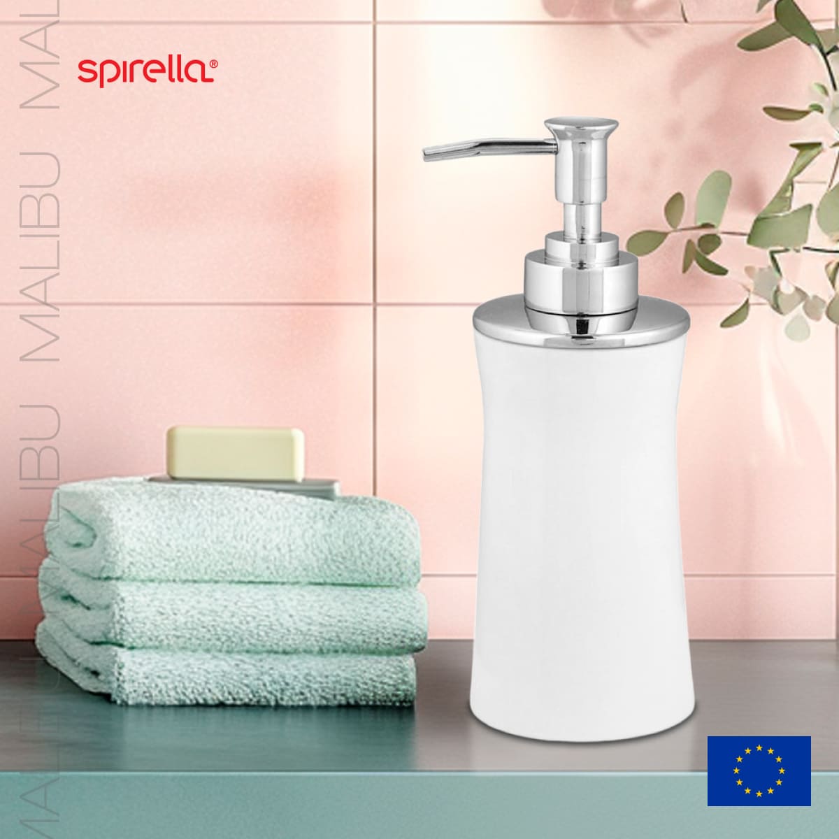 

Дозатор для жидкого мыла Spirella Malibu, белый