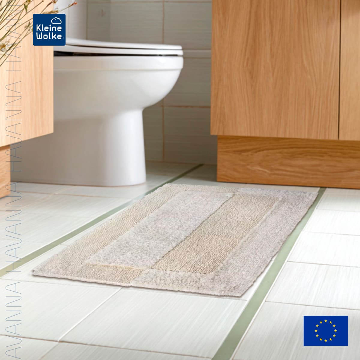 

Коврик для ванной 60x100см Kleine Wolke Havanna, натуральный