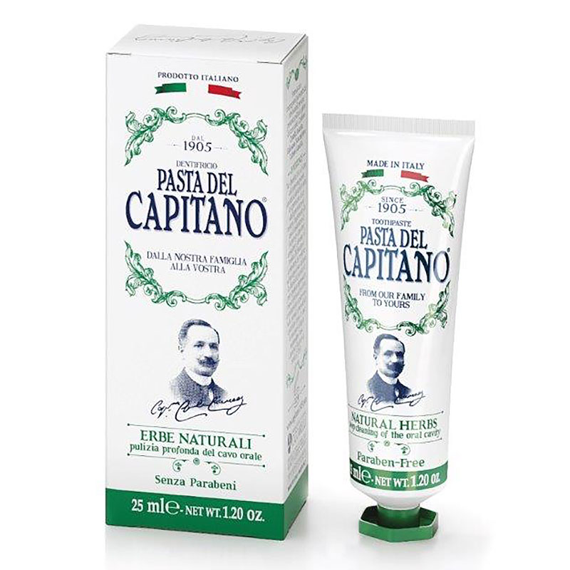 Зубная паста Pasta del Capitano Natural Herbs ополаскиватель для полости рта pasta del capitano ginger