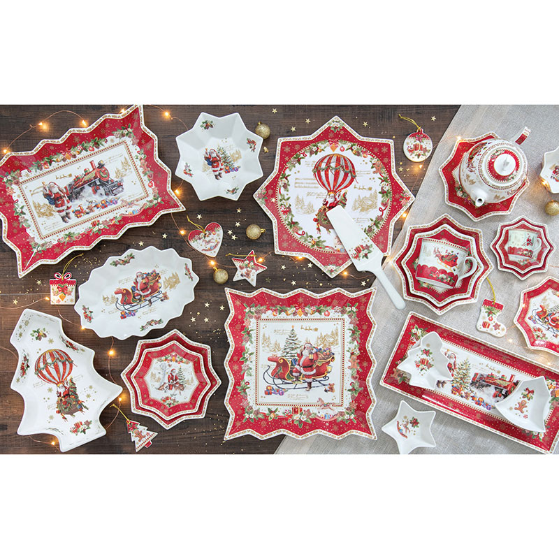 Набор тарелок десертных Easy Life Christmas Memories в подарочной упаковке Easy Life EL-R1001/CHME, цвет разноцветный EL-R1001/CHME - фото 2