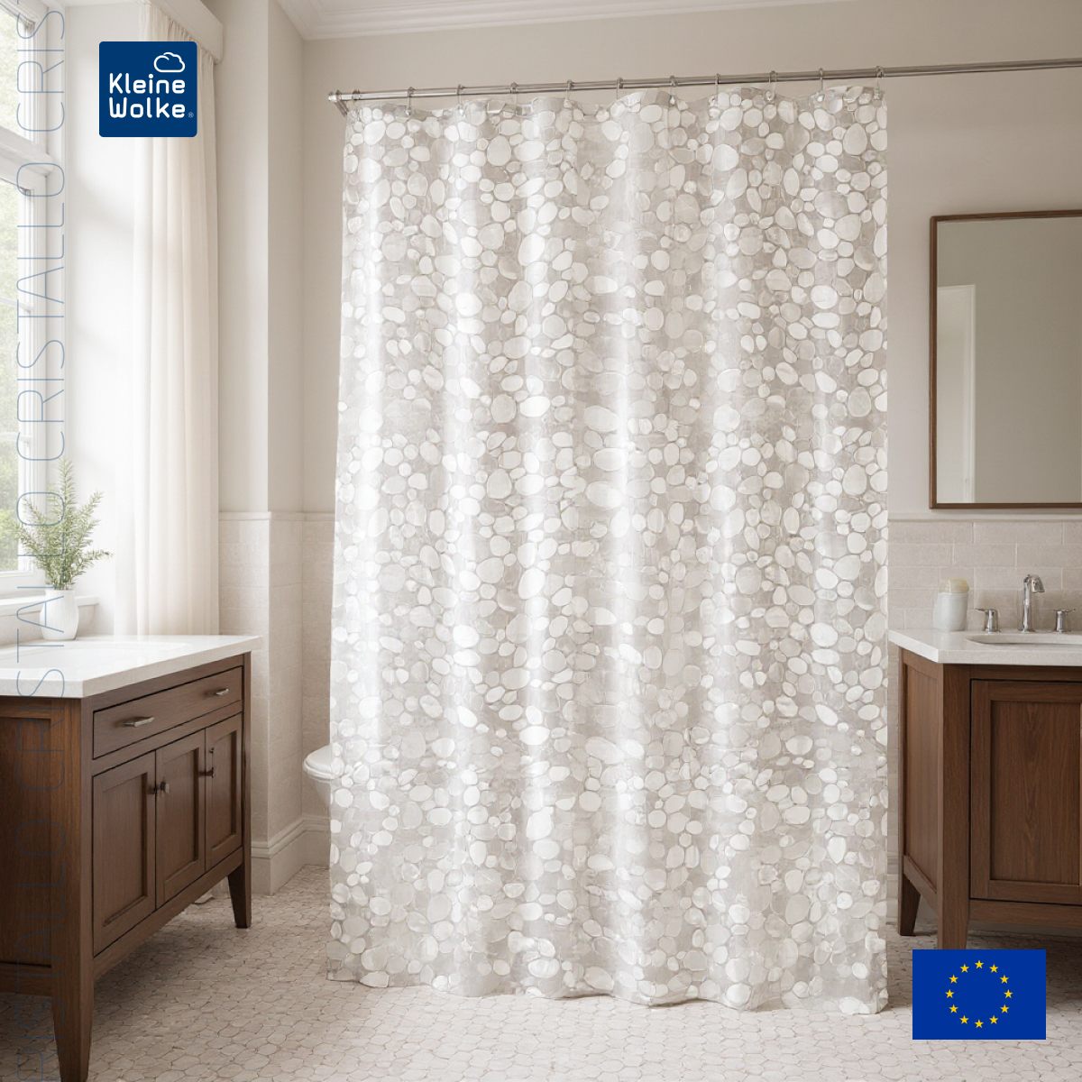 

Штора для ванной комнаты Kleine Wolke Cristallo Clear 180х200см