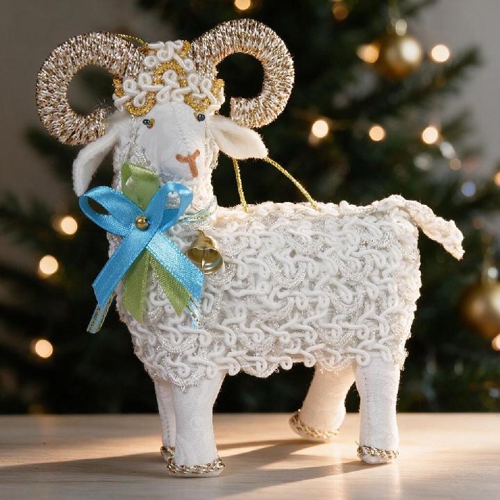 Елочная игрушка Кукольная мастерская на Ланском Барашек