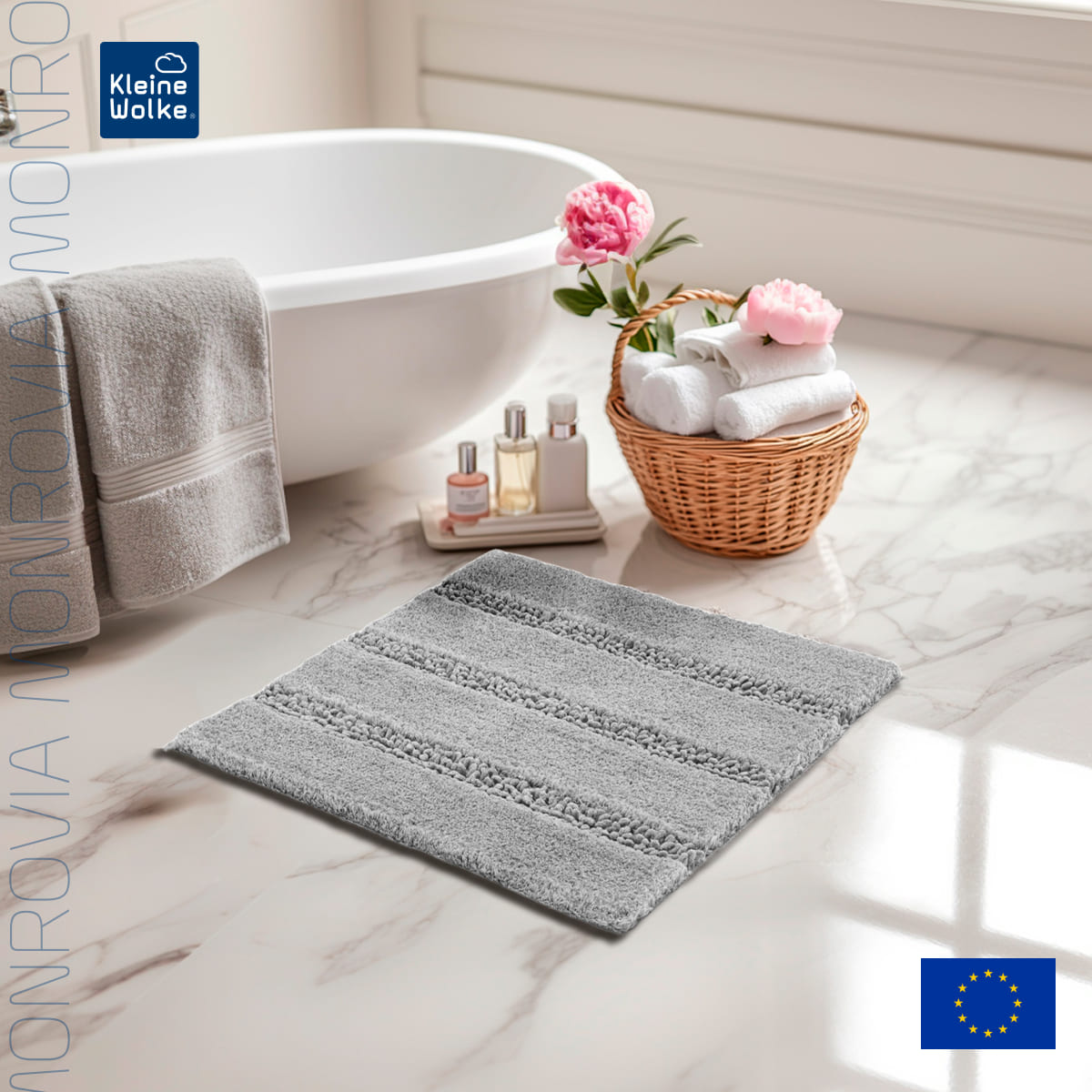 

Коврик для ванной комнаты Kleine Wolke Monrovia Platinum 60x60см