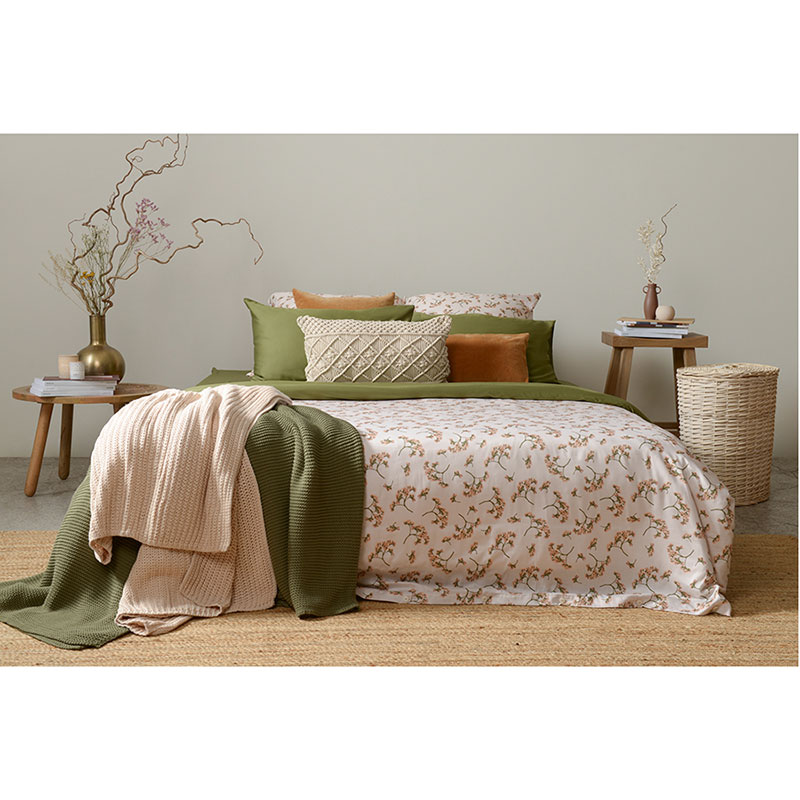 Комплект постельного белья евро Tkano Prairie Степное цветение, оливковый Tkano TK21-DC0016 - фото 5