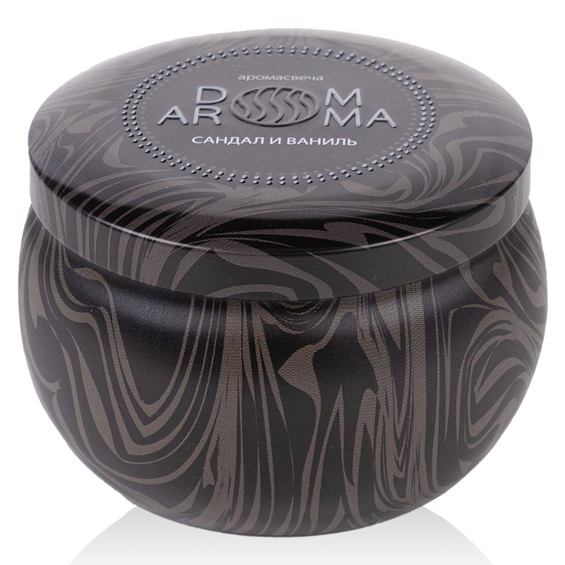 Свеча ароматическая Dom Aroma Пламя. Сандал и ваниль 125гр ароматическая смесь натуральная для бани ванны сандал 100мл