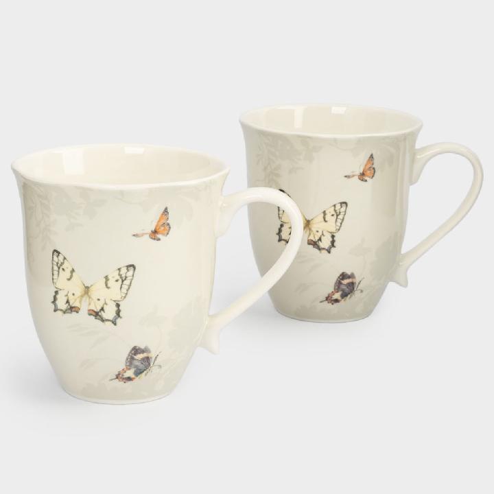 Набор кружек Anna Lafarg Бабочки 440мл, 2шт