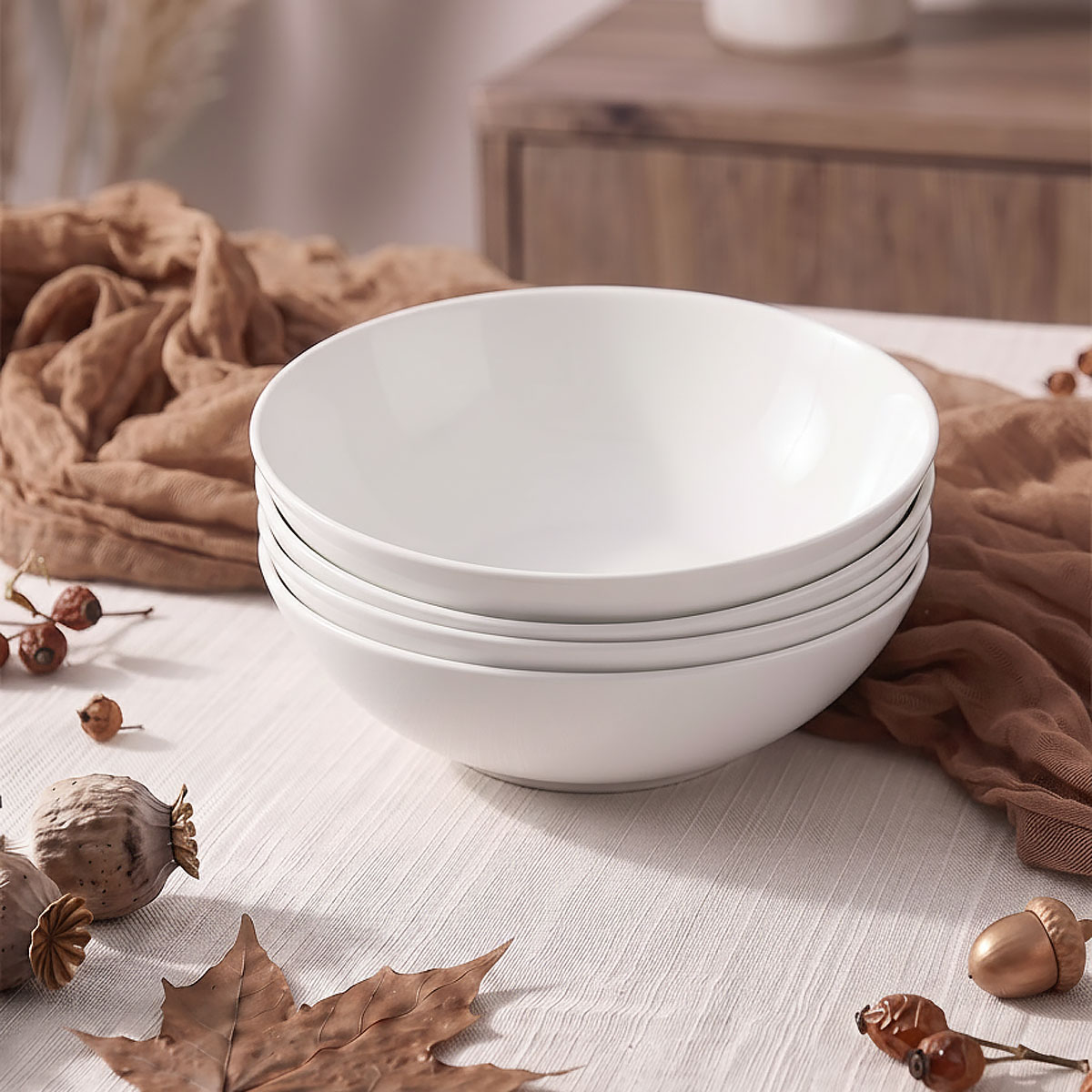 Набор тарелок суповых Zapel Table Blanche 4шт