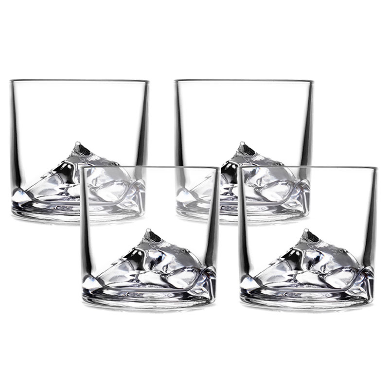 Набор стаканов для виски Liiton Everest, 4шт набор стаканов для виски crystal bohemia flat 280 мл 6 шт