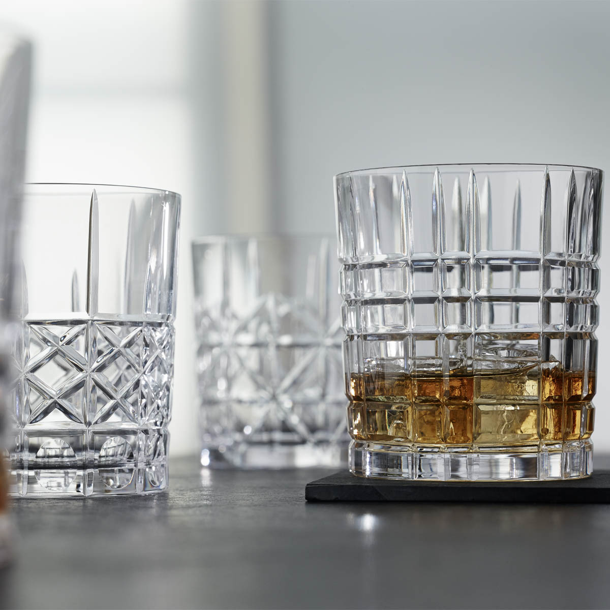 Набор стаканов для виски Nachtmann Highland 345мл, 4шт набор стак для виски patriot gold 6 200мл crystal bohemia 990 23203 0 72232 200 609