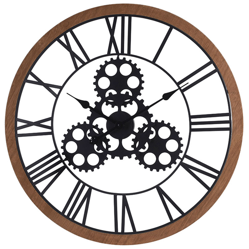 Часы настенные Гарда Декор d70см Garda Decor HZ1300660, цвет коричневый
