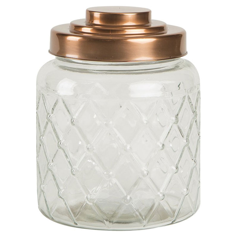 Емкость для хранения T&G Woodware Tuscany Jars Lattice 2,6л T&G Woodware 13106, цвет прозрачный - фото 1