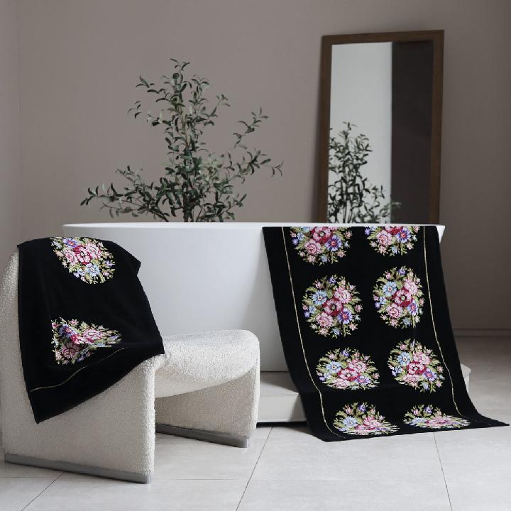 Полотенце Feiler Vienna 75x150см, цвет черный