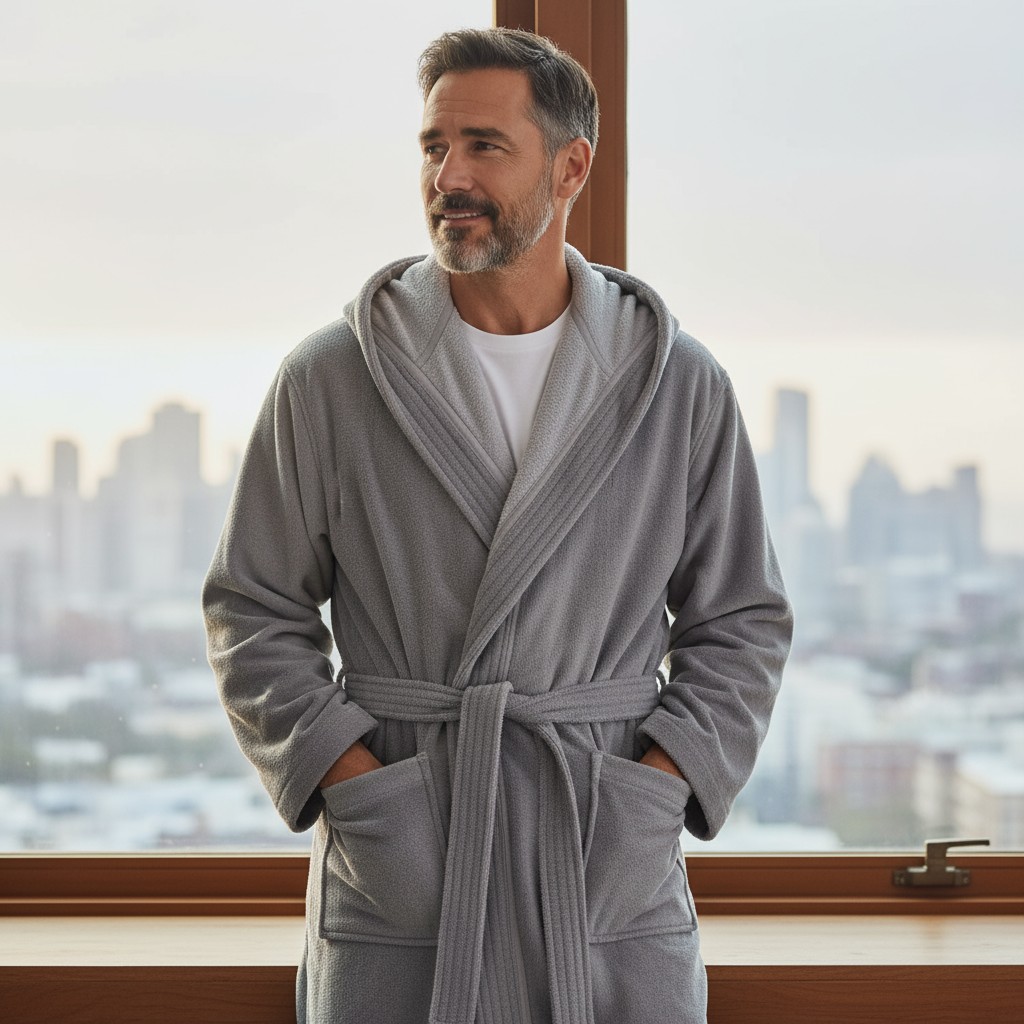 Халат мужской Cawo размер 52 серый 24360₽