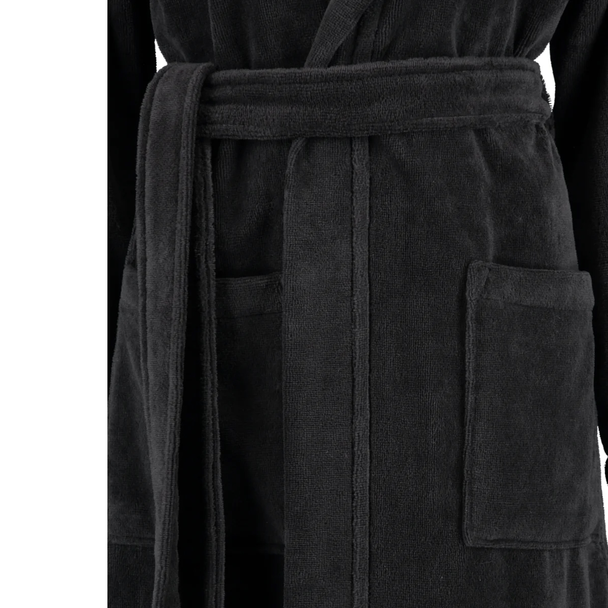 Халат женский с капюшоном Cawo размер 42, черный 696373 Черный, фото 3