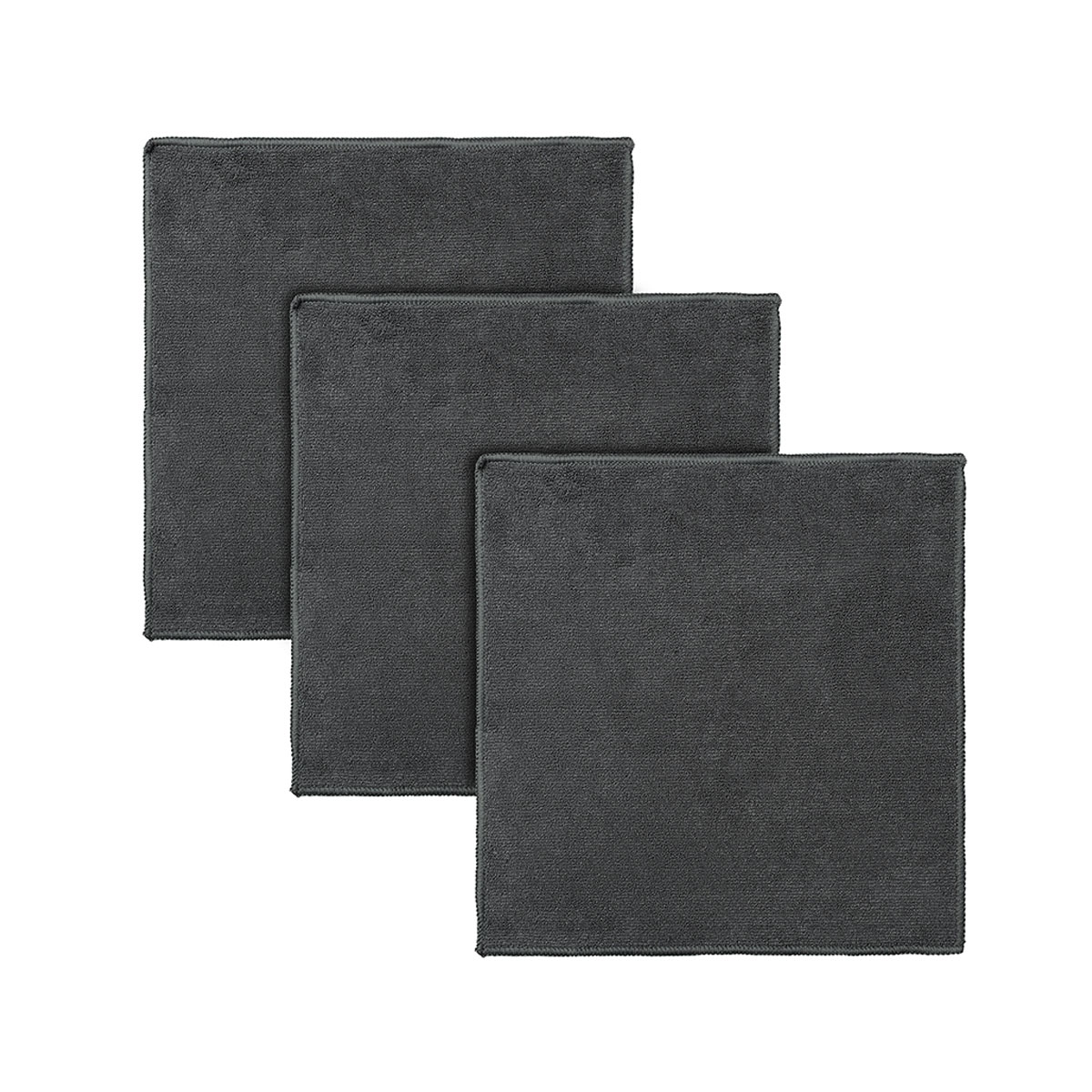 Набор салфеток из микрофибры Smart Solutions Cozy Clean 3шт, цвет темно-серый салфетка из микрофибры grand caratt пушистая универсальная 35х40 см 250 г м²