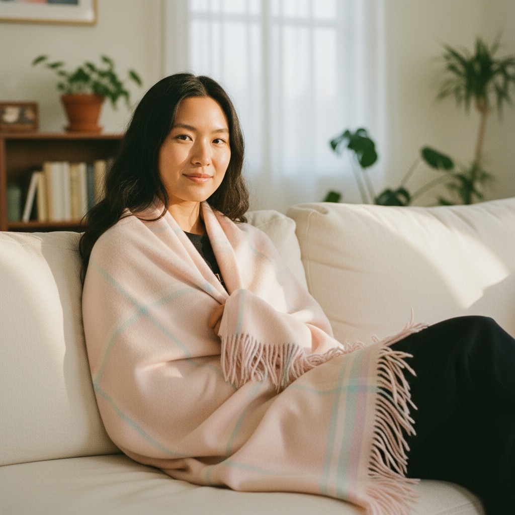 

Плед 1,5-спальный Erdenet Hemper 130x150см, розовый