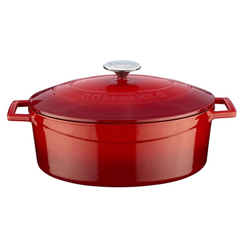 Утятница чугунная Lava 319л цвет красный 16230₽