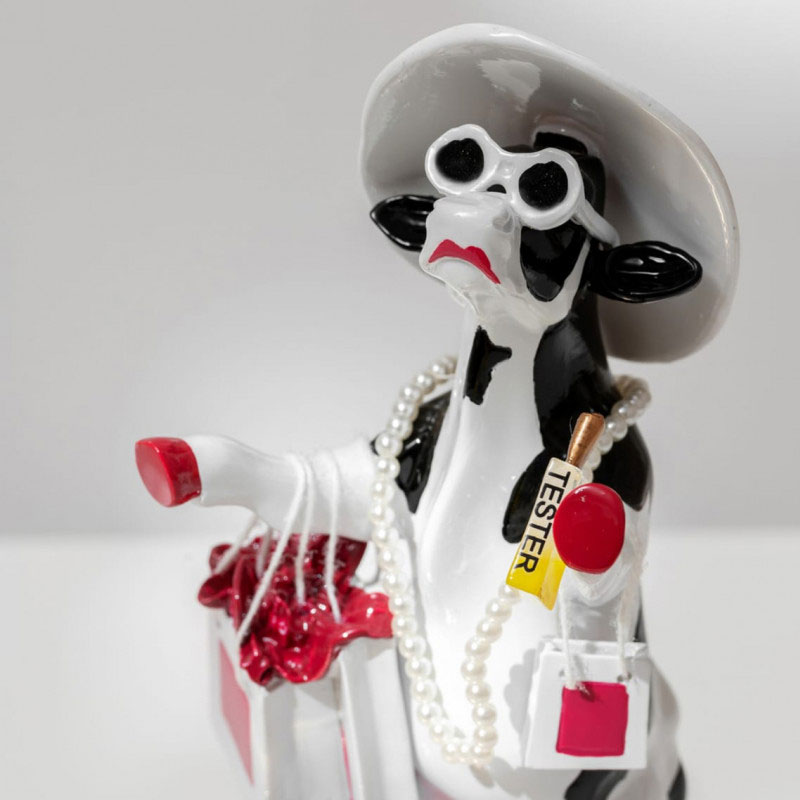 Коллекционная корова CowParade Russia Alphadite Goddess of Shopping 744854 Разноцветный, фото 3