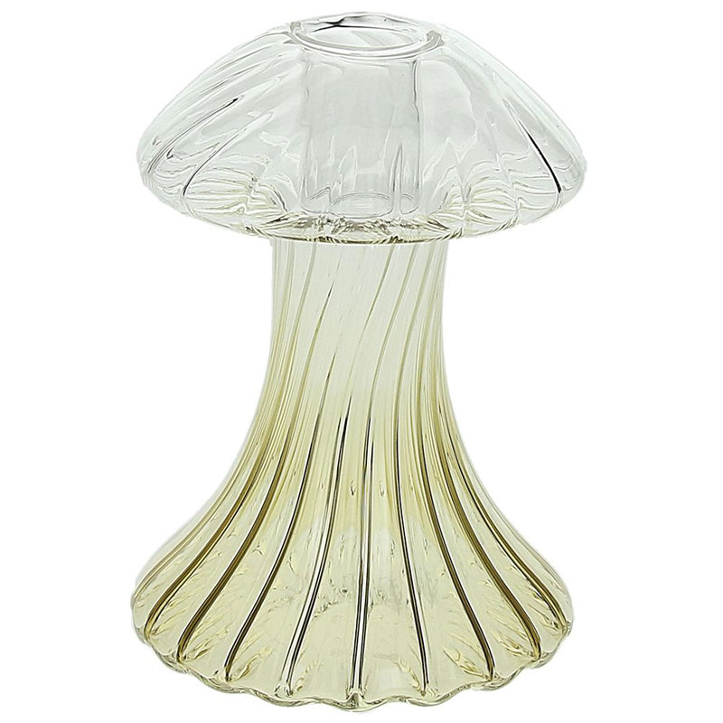 Подсвечник Andrea Fontebasso Glass Design Mushroom 13см, зеленый