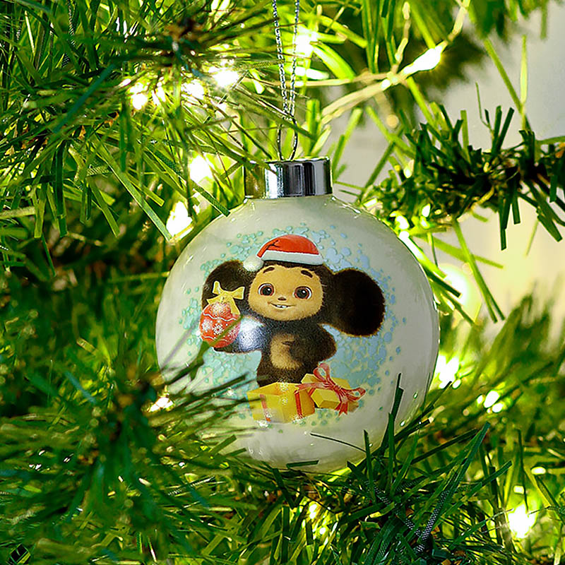 

Шар елочный Miland Чебурашка и подарки