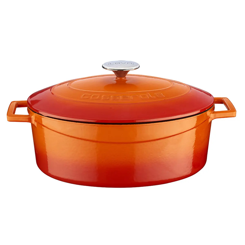 Утятница чугунная Lava 467л цвет оранжевый 17470₽