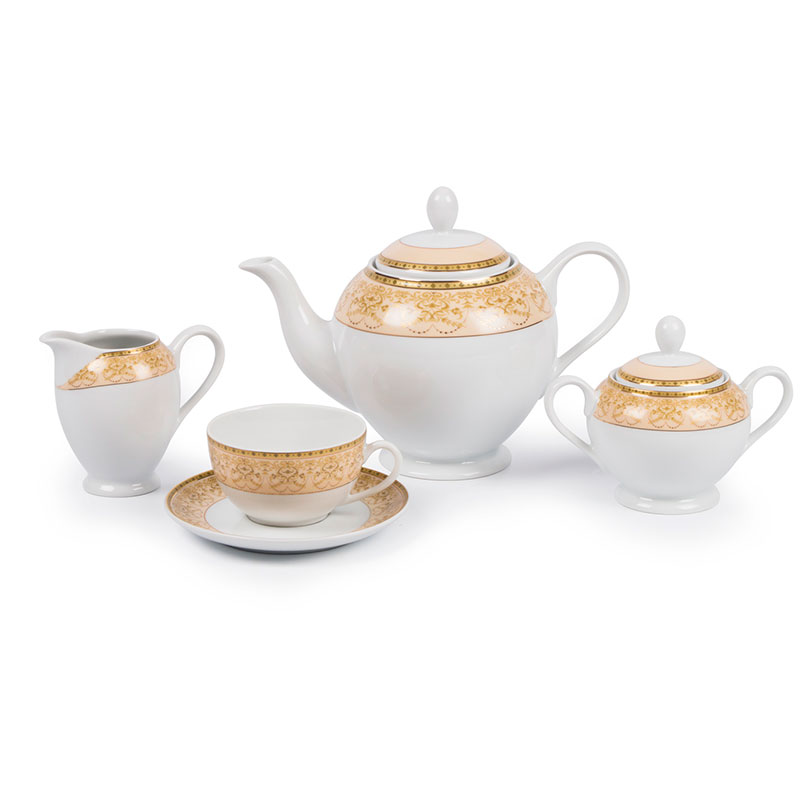 

Сервиз чайный на 12 персон La Maree Tiffany or 27 предметов, Золотистый