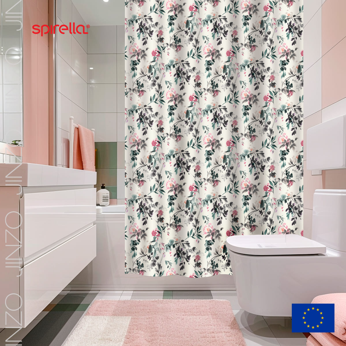 

Штора для ванной Spirella Jinzo