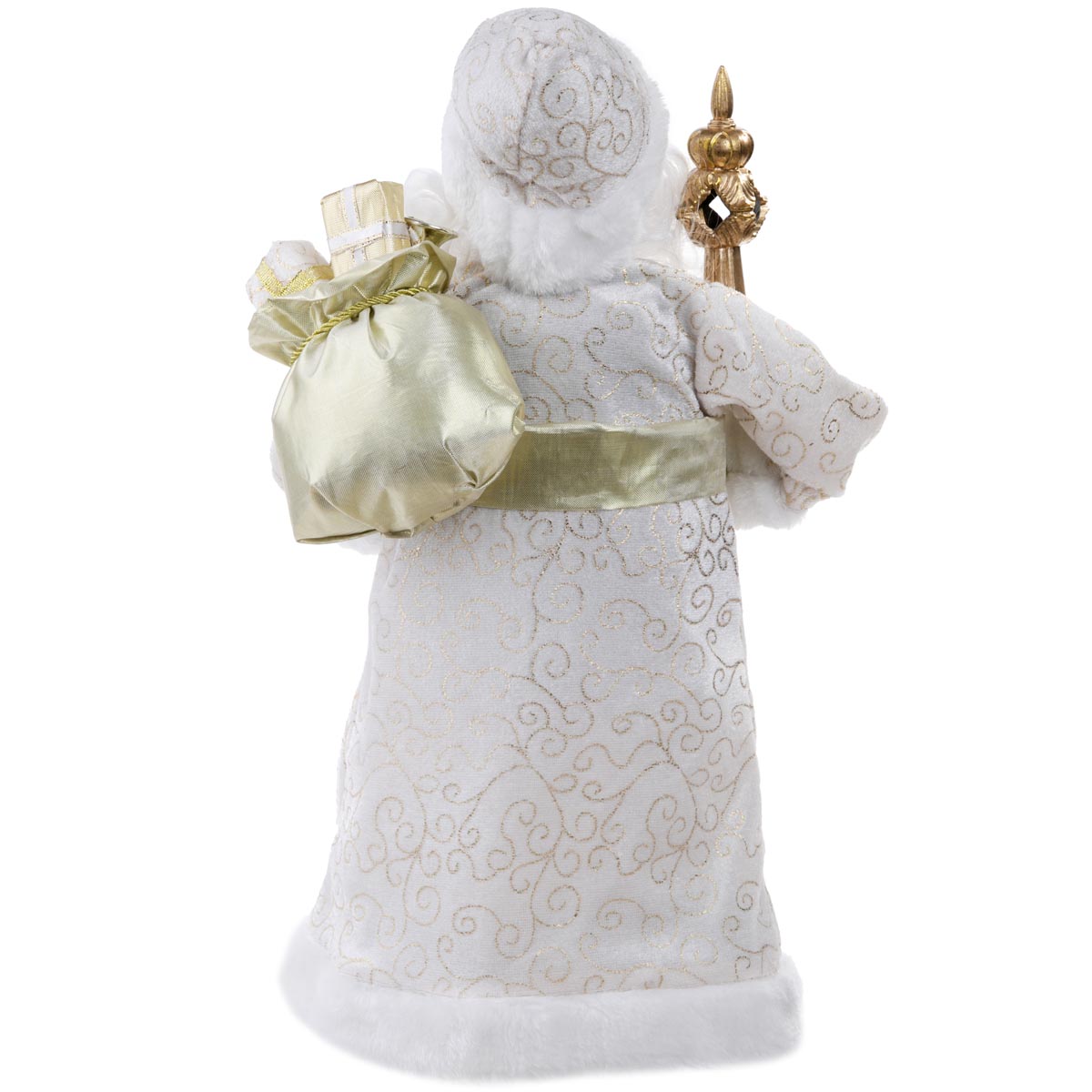 Новогодняя фигурка Magic Time Дед Мороз в золотистой шубке 750401 Золотистый, фото 3