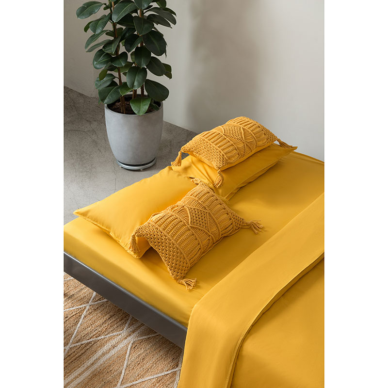 Комплект постельного белья евро Tkano Essential, горчичный Tkano TK20-BLI0003, цвет желтый - фото 8