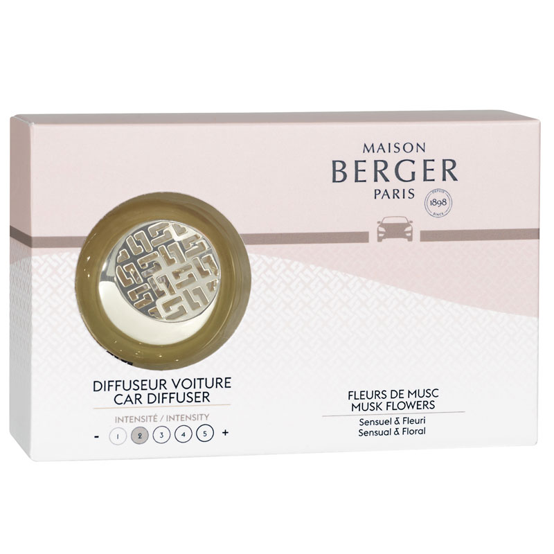 

Диффузор для автомобиля Maison Berger Чувственный букет, Белый