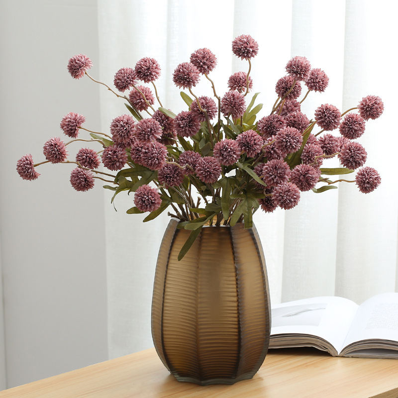 

Цветы искусственные FloDecor Одуванчик сливовый 52см