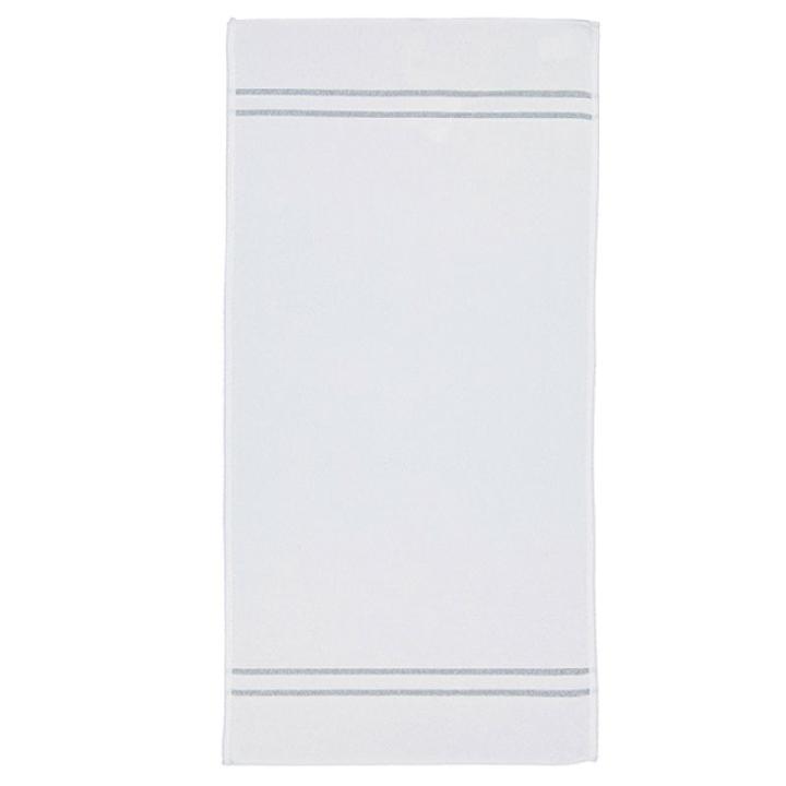 Полотенце Feiler La Glamour 50x100см, цвет белый-серебристый