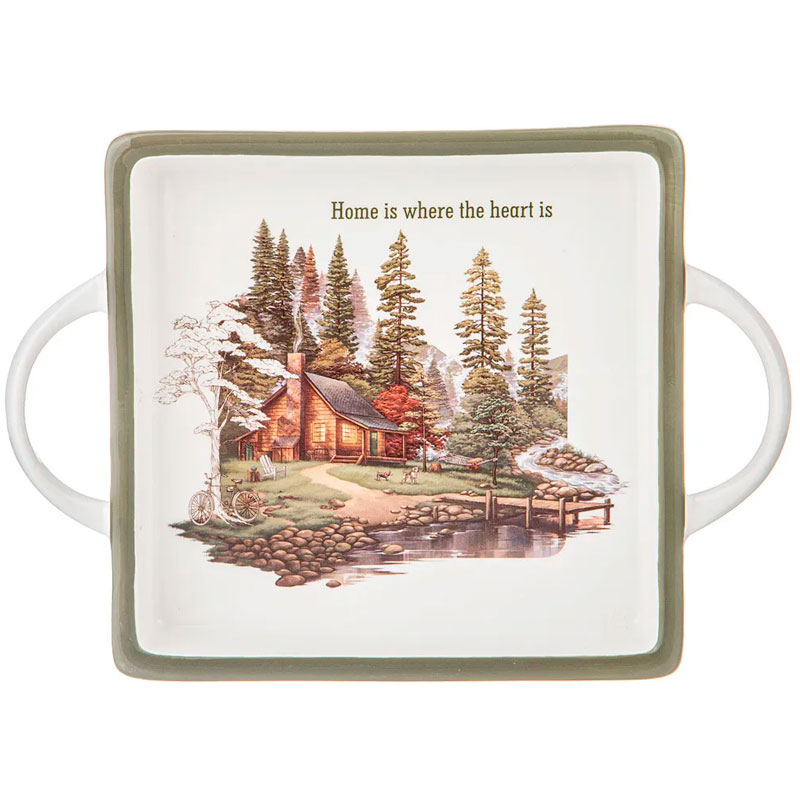 

Блюдо с ручками Lefard Family House квадратное