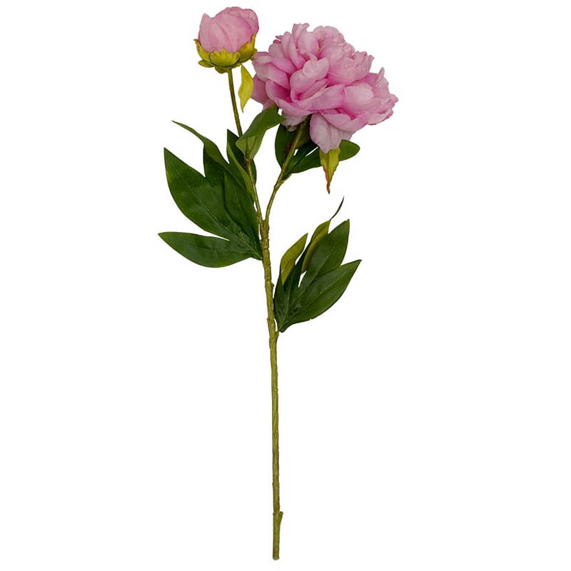 

Искусственный цветок Вещицы Пион 53см, розовый