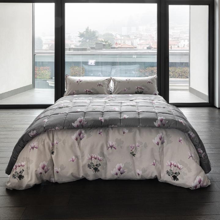 Комплект постельного белья евро Emanuela Galizzi Mindy 2551, серый