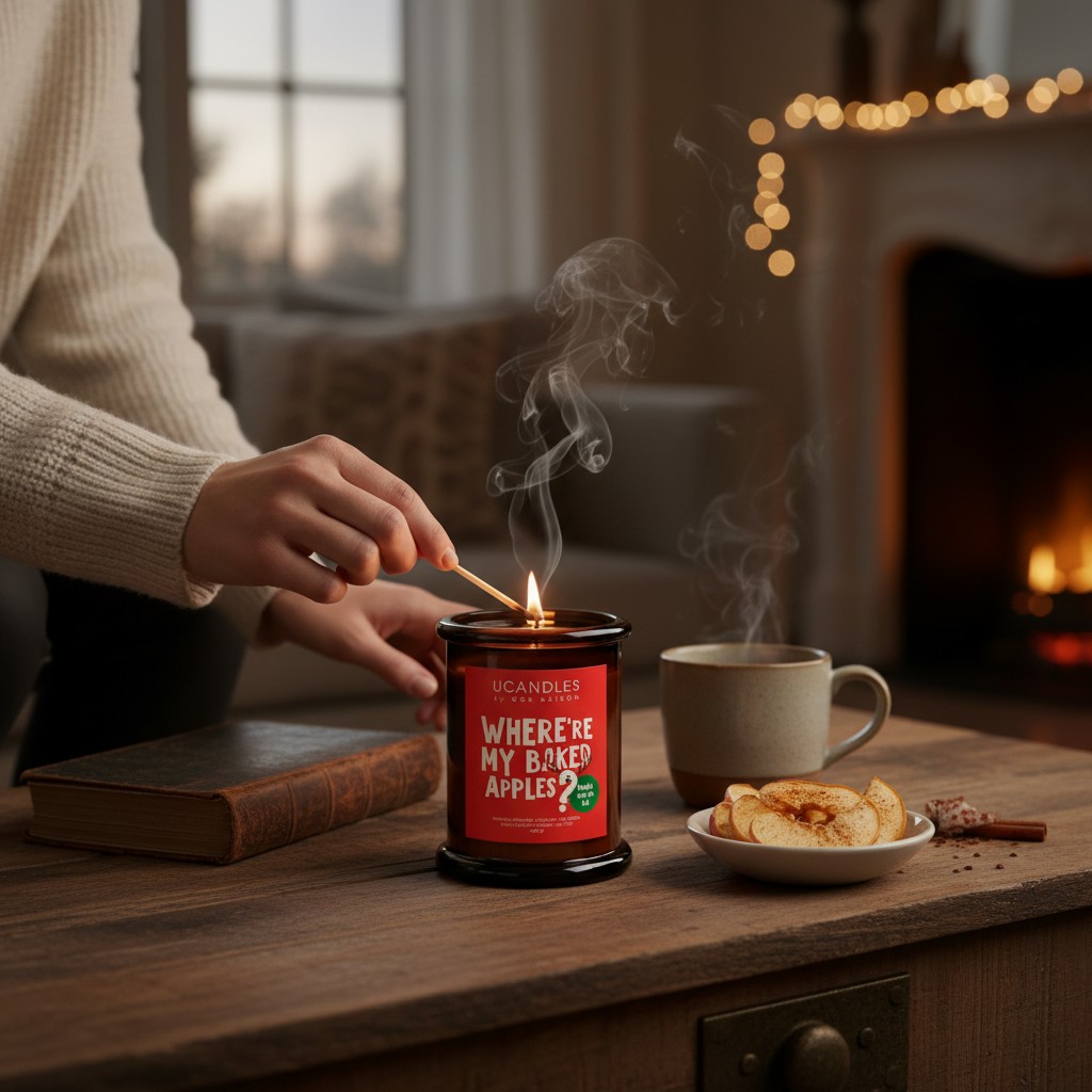 

Свеча ароматическая Ucandles by Gor Maison Christmas Wherere My Baked apples