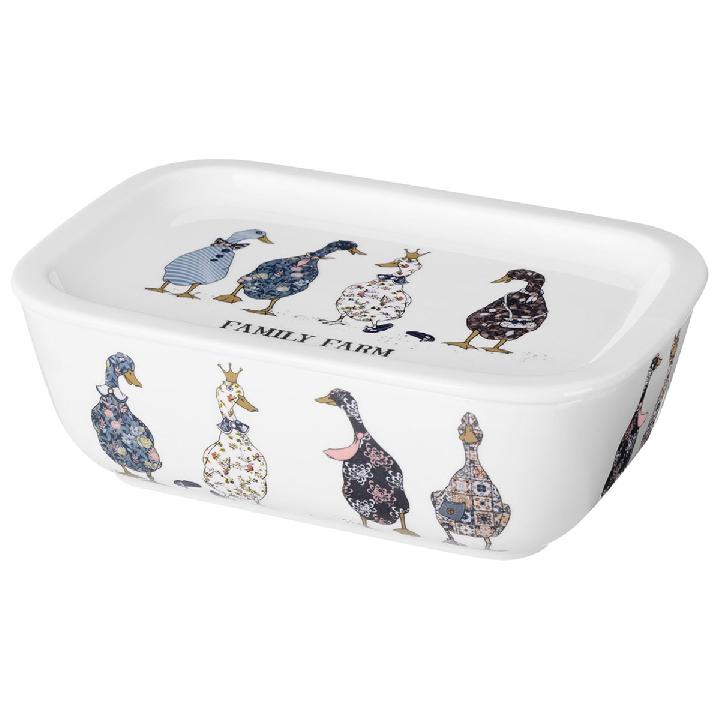 Блюдо с крышкой прямоугольное Lefard Family Farm 19x13x6,5см