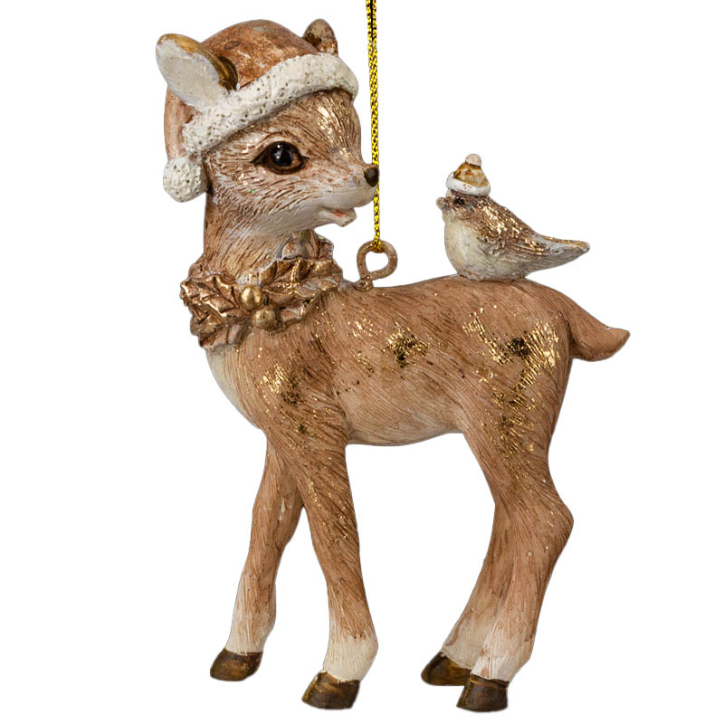 

Украшение ErichKrause Decor Олененок с птичкой 9см