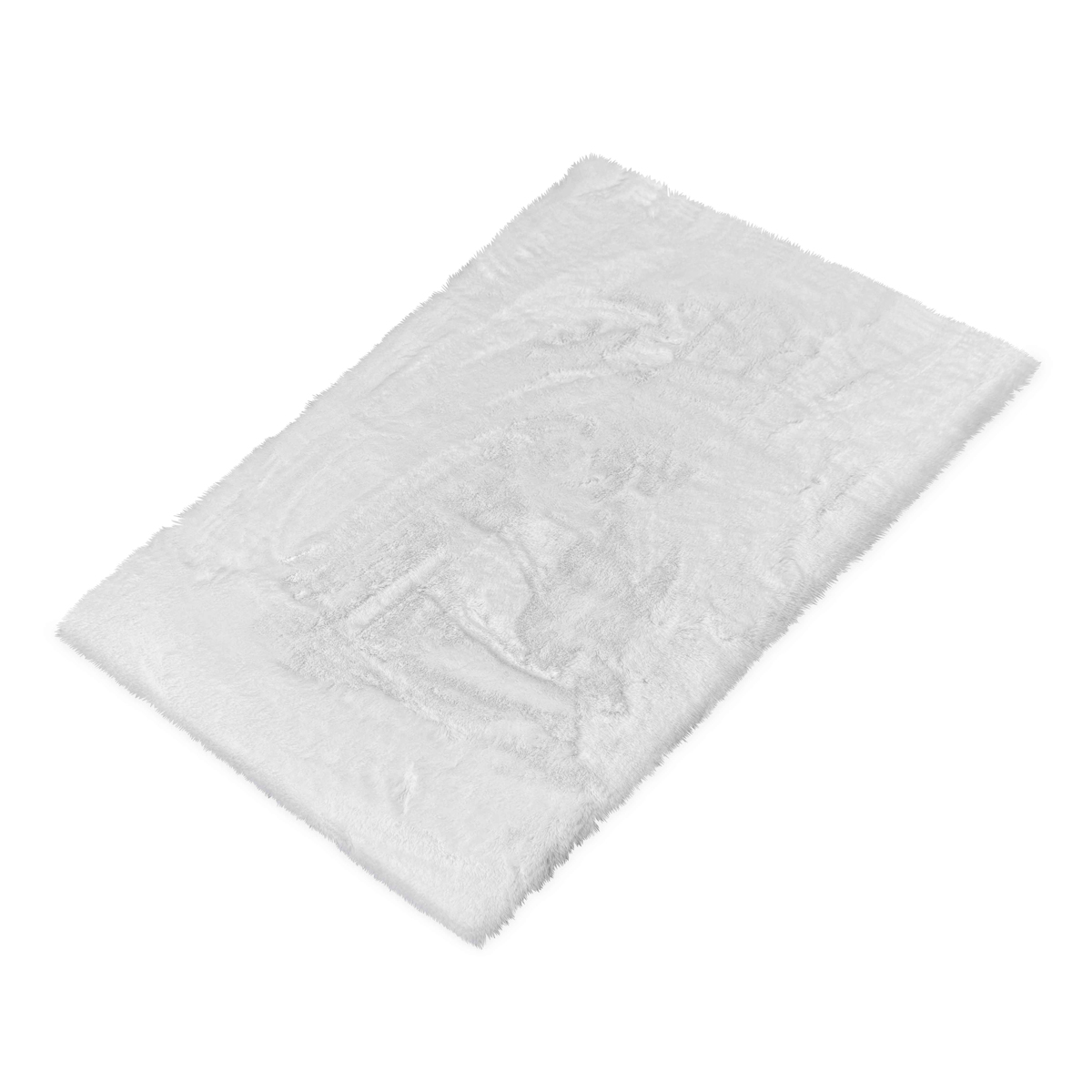 Коврик меховой Shahintex 120х200см белый кролик 15990₽