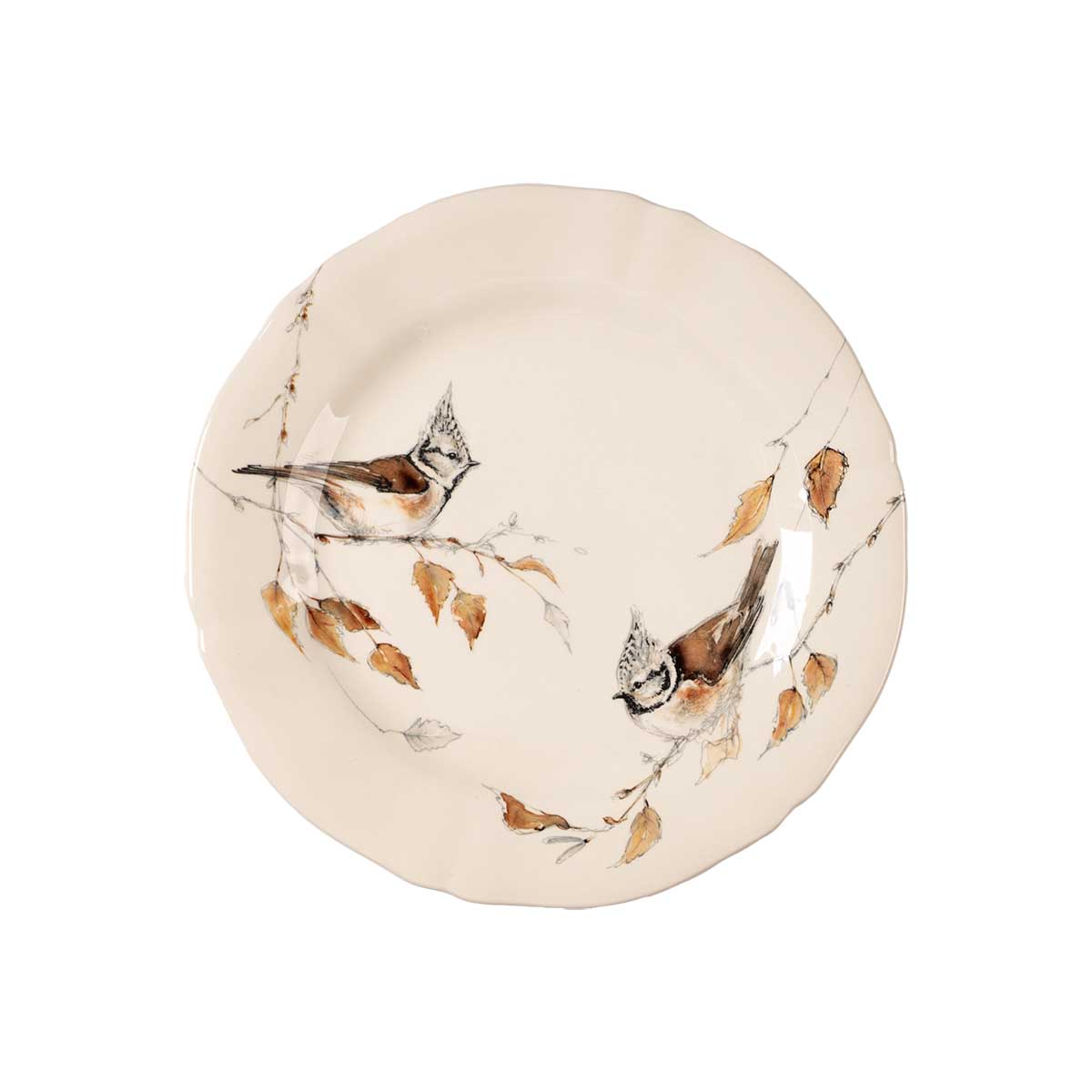 Тарелка десертная Gien Oiseaux Foret Хохлатая синица 3660₽