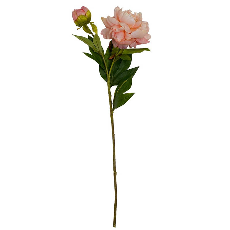 

Искусственный цветок Вещицы Пион 67см, персиковый