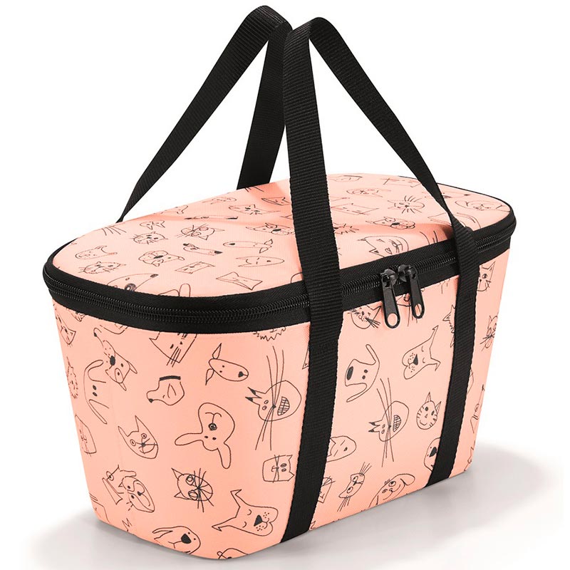 

Термосумка детская Reisenthel Coolerbag XS cats and dogs rose, Розовый