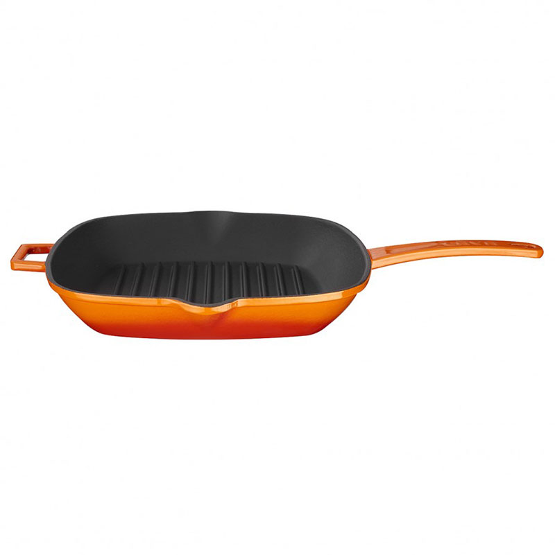 Сковорода-гриль чугунная Lava, цвет оранжевый Lava LV P GT 2626 K3 O