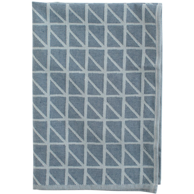 Кухонное полотенце с принтом Twist темно-синего цвета Cuts&Pieces 45х70 Tkano TK18-TT0007 - фото 1