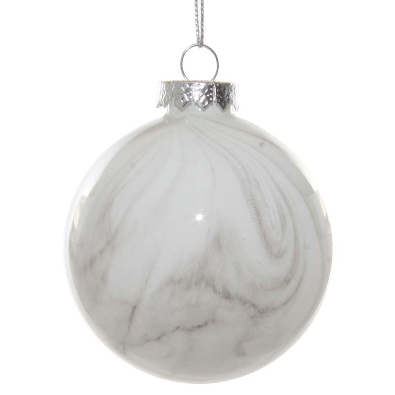 Елочное украшение Shishi White Шар 8см